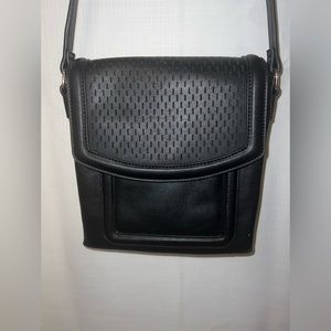 Faux leather crossbody bag